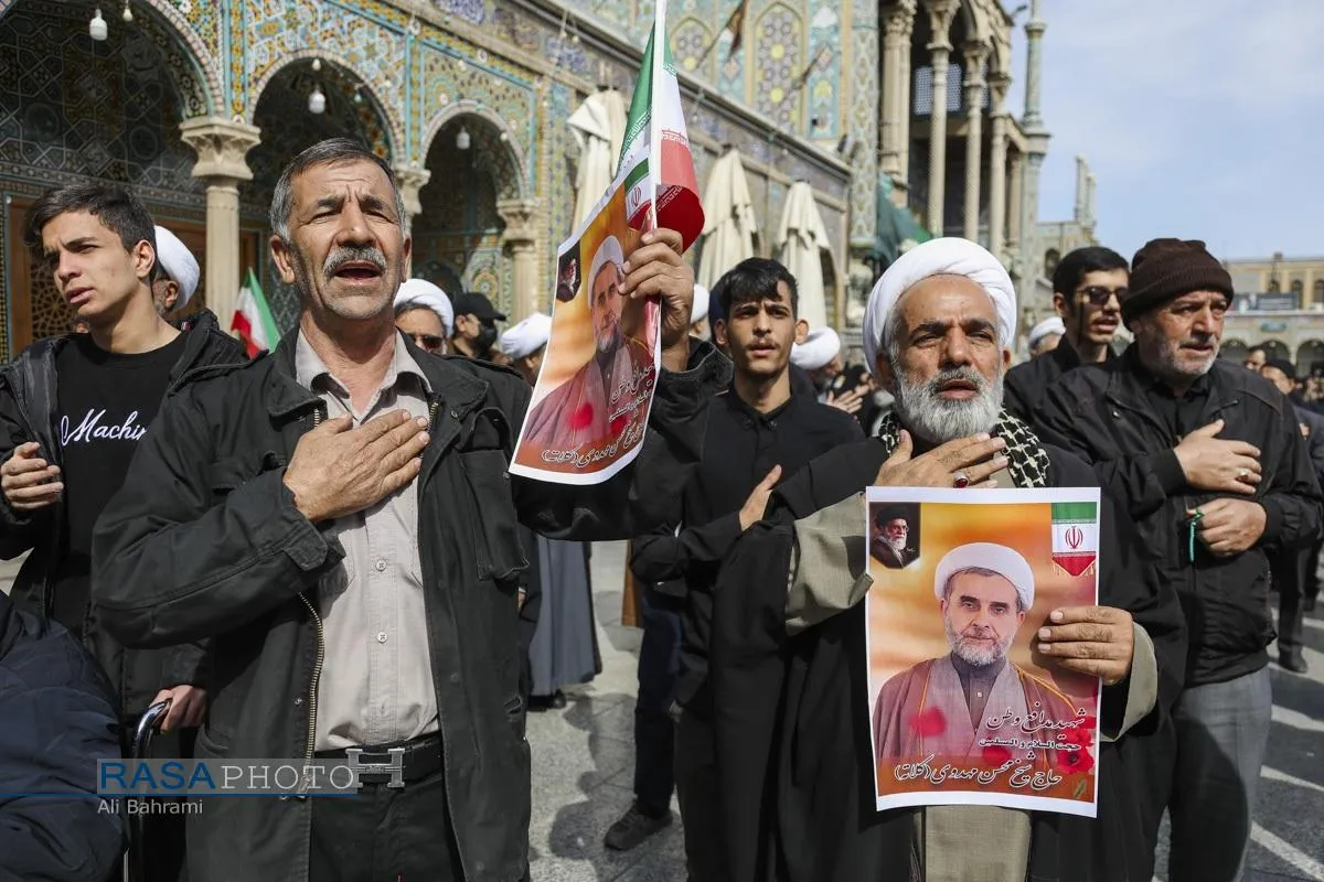مراسم تشییع پیکر شهید حجت الاسلام محسن مهدوی کلاته