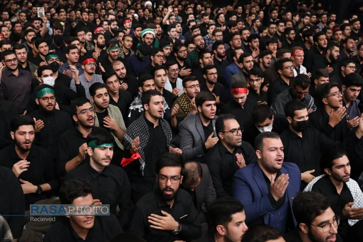 مراسم عزاداری روز اربعین هیئت&zwnj;های دانشجویی در حضور رهبر انقلاب