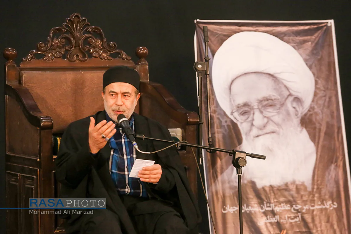 مراسم ختم حضرت آیت الله صافی گلپایگانی از طرف رهبر انقلاب