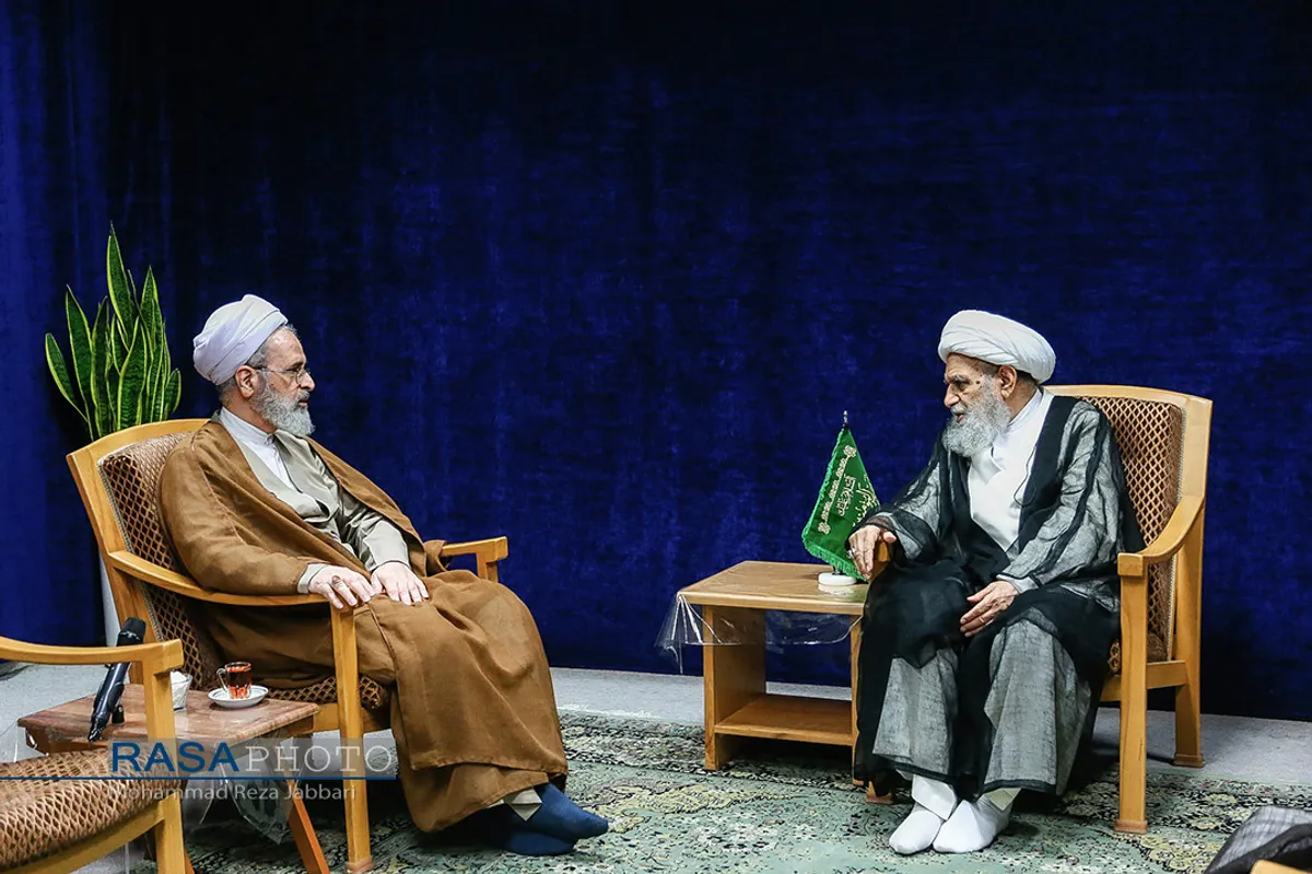 دیدار آیت الله اعرافی با آیت الله کریمی جهرمی