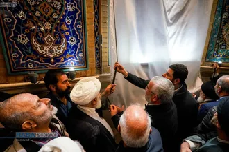 افتتاح پروژه صحن حضرت زهرا (سلام&zwnj;الله&zwnj;علیها) آستان مقدس علوی