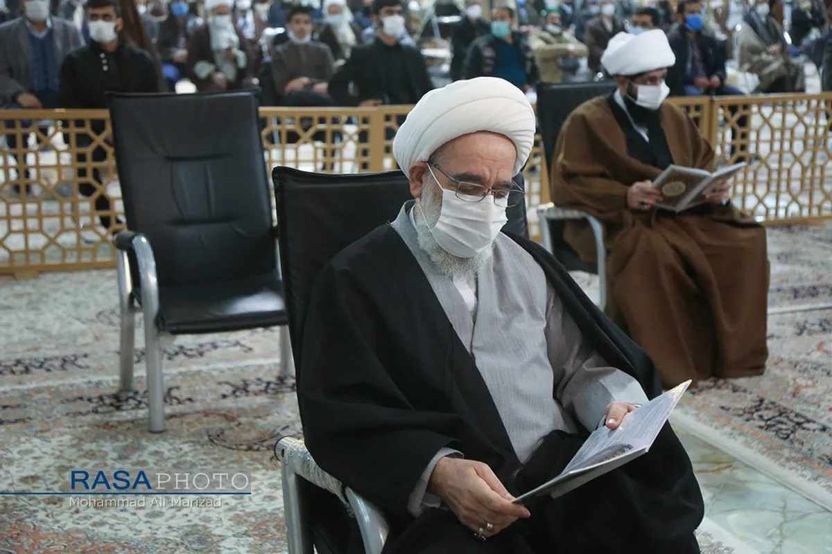 مراسم بزرگداشت هفتمین شب ارتحال علامه مصباح یزدی در حرم کریمه اهلبیت (ع)