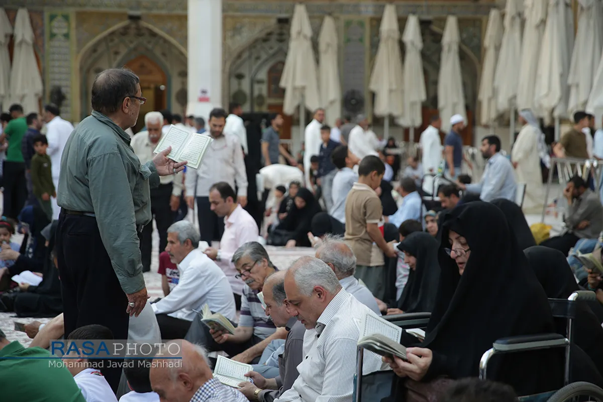 حال و هوای حرم حضرت امیر المومنین (ع) در ساعات پایانی ماه مبارک رمضان