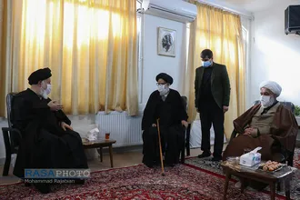 دیدار آیت الله علم&zwnj;الهدی با آیت الله مرتضوی
