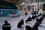 دیدار جمعی از مداحان اهل&zwnj;بیت (علیهم&zwnj;السلام) با مقام معظم رهبری