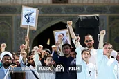 اجتماع عظیم طلاب حوزه علمیه قم در حمایت از سپاه