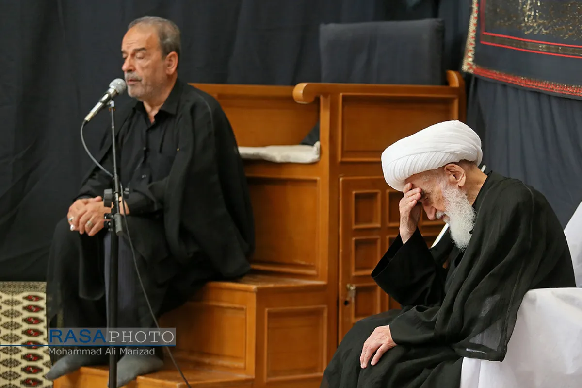 عزاداری روز چهارم محرم در بیت حضرت آیت الله نوری همدانی