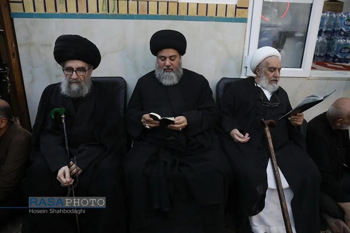 مراسم ختم همسر آیت الله شبیری زنجانی