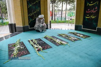 گرامیداشت درگذشتگان ویروس کرونا آرامستان بهشت معصومه (س) قم