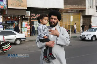دسته عزاداری خادمان کریمه اهلبیت (ع) در روز وفات حضر ت معصومه (س)