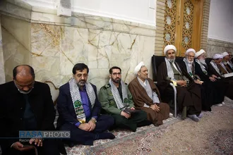 گرامیداشت فرماندهان شهید حزب&zwnj;الله در حرم بانوی کرامت