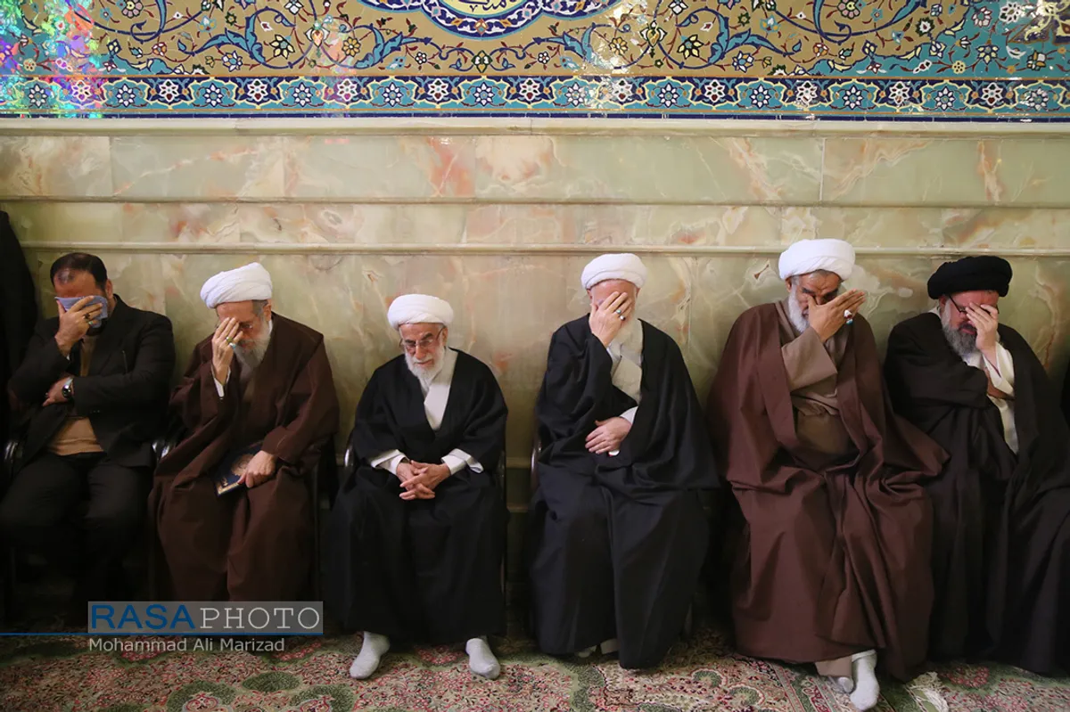 مراسم تشییع پیکر آیت الله مومن نماینده مردم استان قم در مجلس خبرگان رهبری