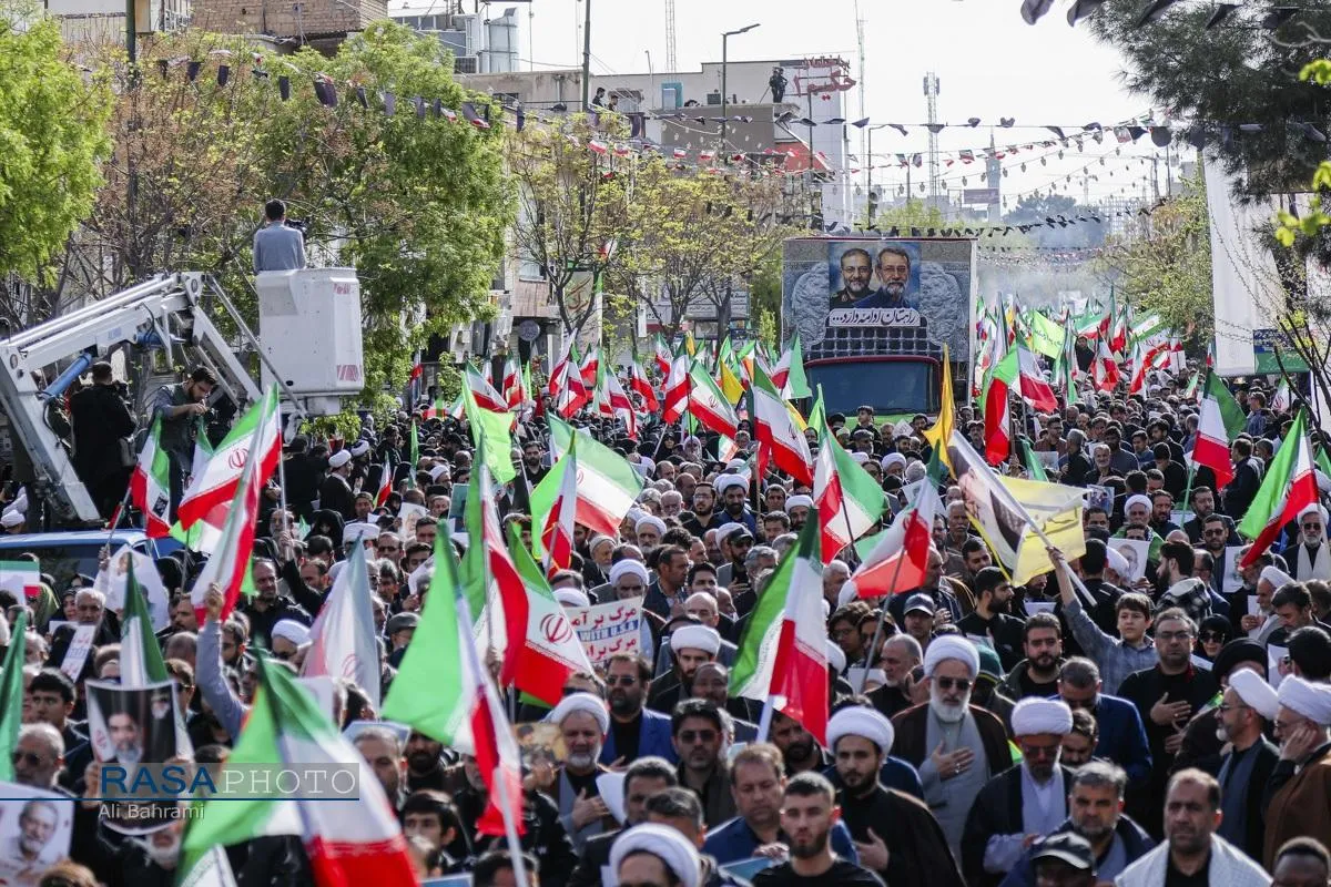 تشییع شهید دکتر علی لاریجانی در قم