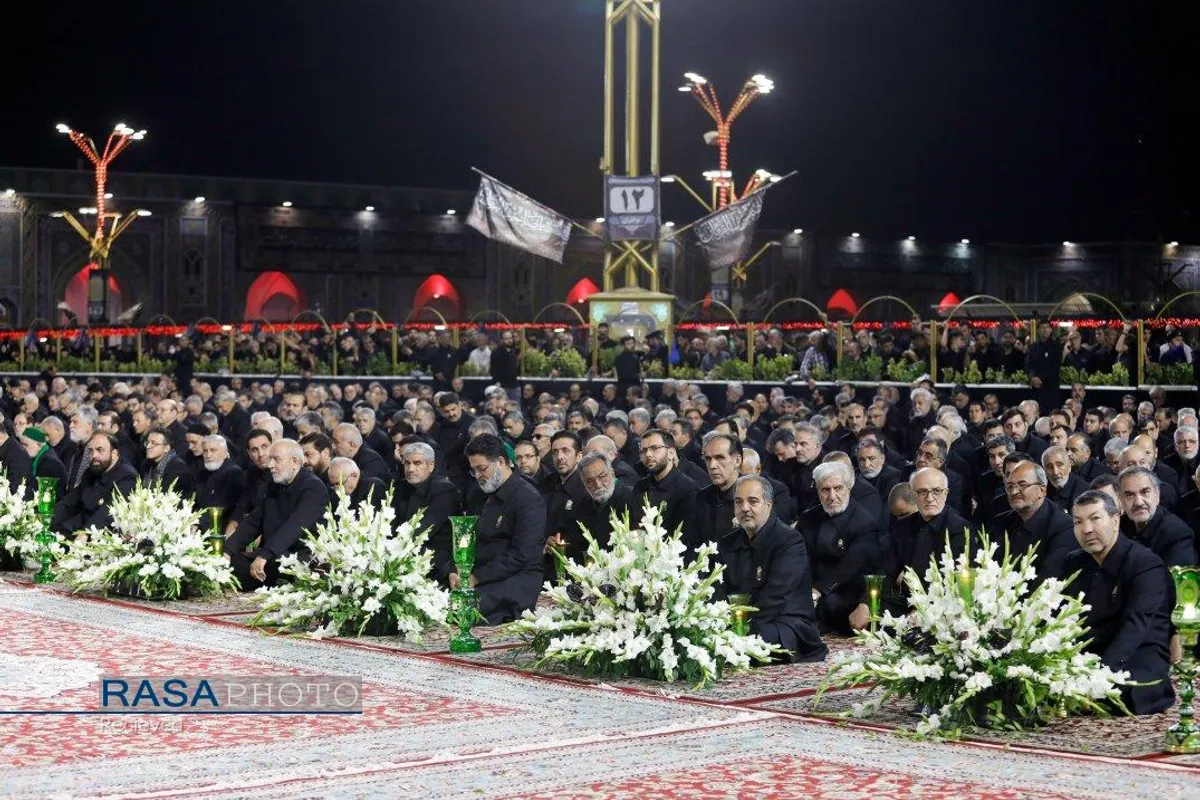 آیین خطبه&zwnj;خوانی شب شهادت امام رضا (ع) در حرم مطهر رضوی