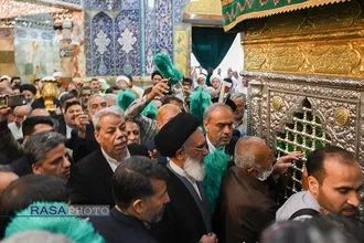 آیین خطبه&zwnj;خوانی آغاز دهه کرامت در حرم حضرت فاطمه معصومه (سلام الله علیها)
