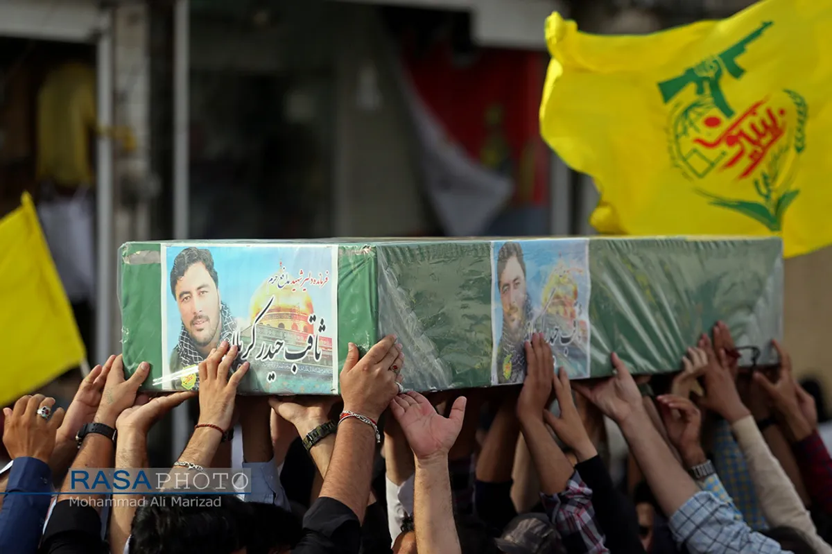 تشییع پیکر مطهر دو شهید مدافع حرم در قم
