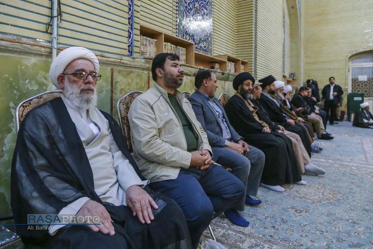 مراسم ختم ابوالزوجه آیت الله کعبی در قم