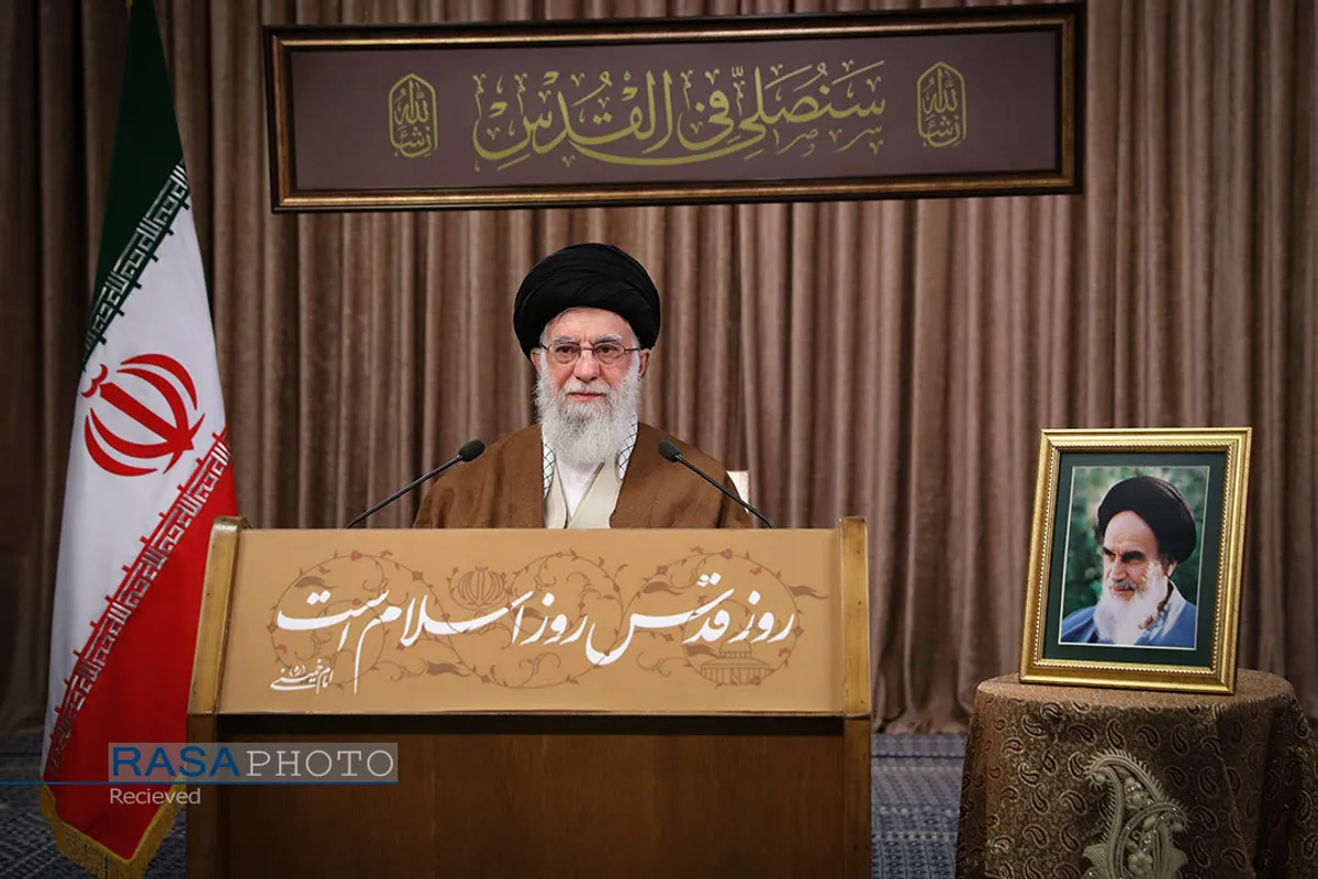 پخش زنده سخنان رهبر معظم انقلاب اسلامی به&zwnj;مناسبت روز جهانی قدس