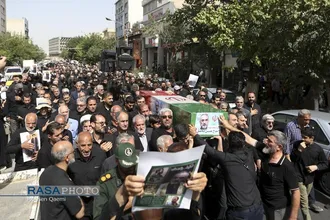 تشییع پیکر پاک سرلشکر شهید حاج محمدحسن محققی در تهران