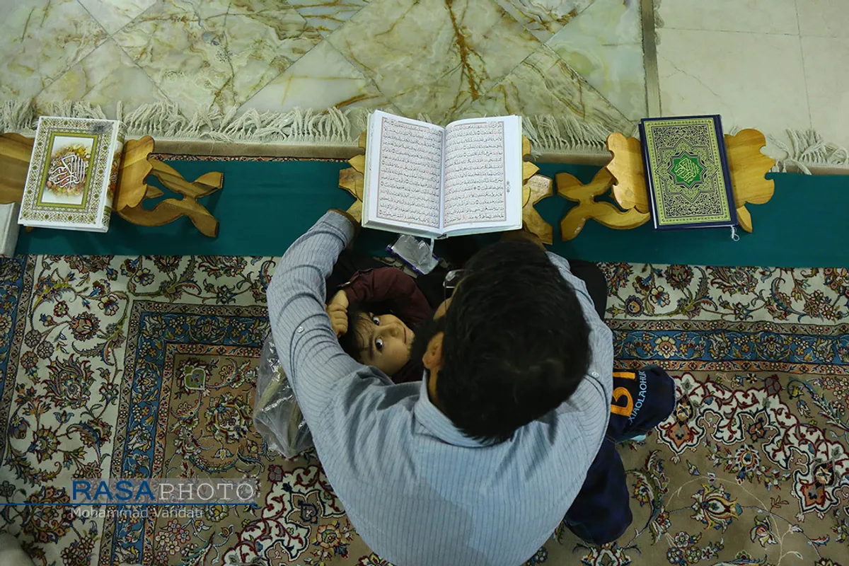 مراسم جزء&zwnj;خوانی قرآن کریم در حرم کریمه اهلبیت (ع)