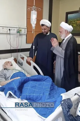 عیادت علما، شخصیت&zwnj;های حوزوی و رؤسای قوای از حضرت آیت الله نوری همدانی