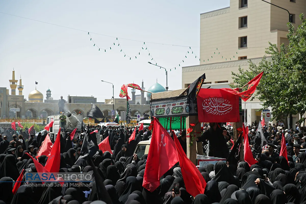 تشییع شهید و عزاداری روز شهادت حضرت امام جعفر صادق (علیه السلام) در مشهد