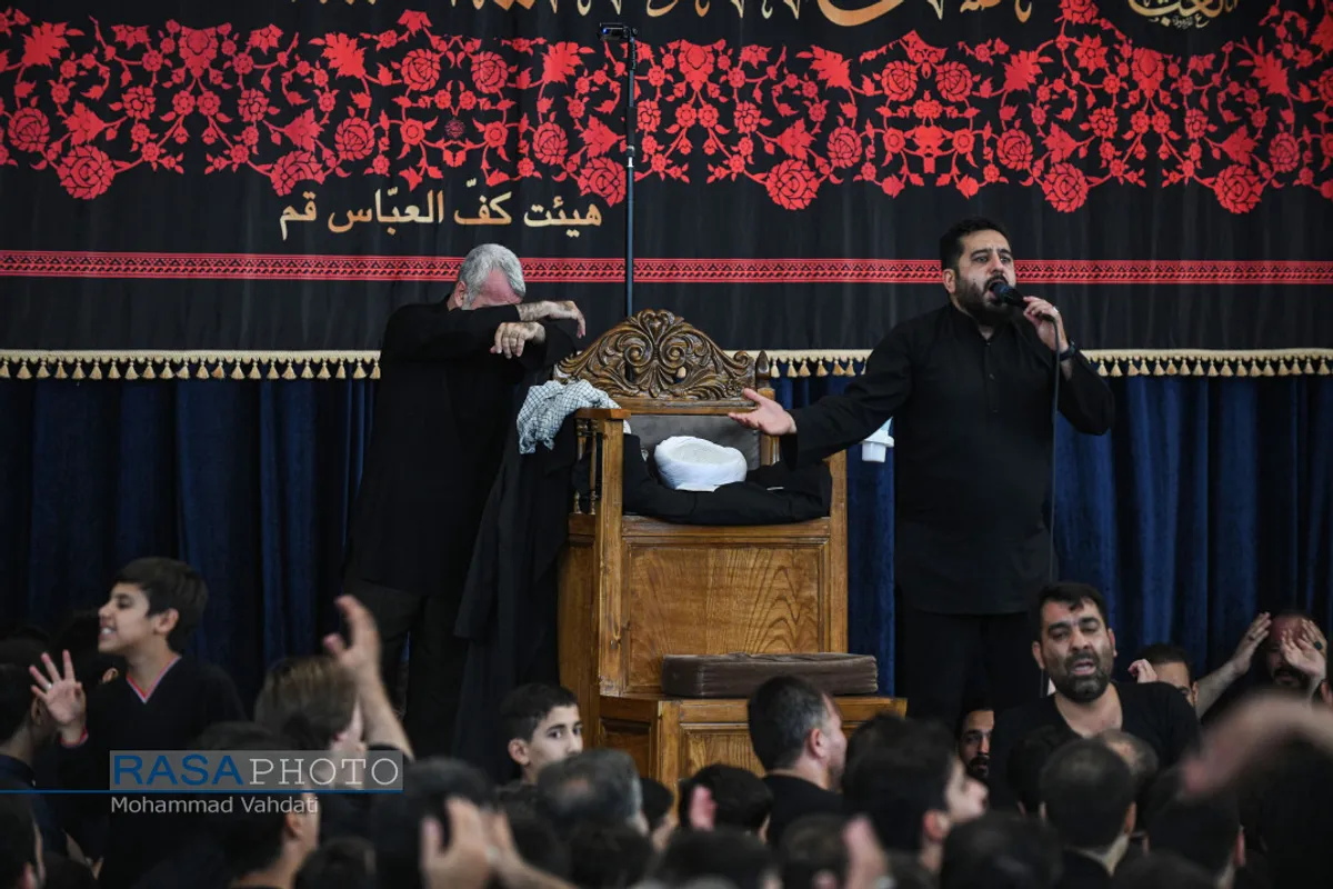 عزاداری روز هفتم محرم ۱۴۴۴ در هیئت کف العباس (ع) قم