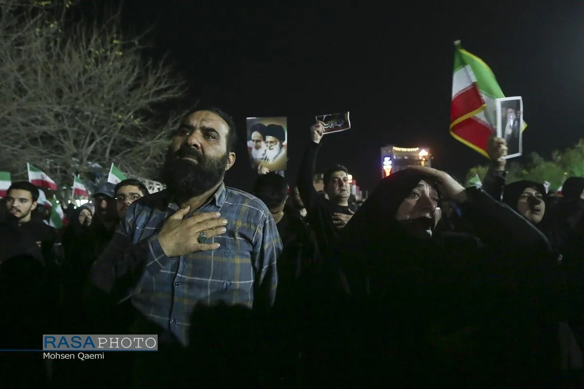 خروش انتقامی مردم قم در شب عزاداری شهادت امام خامنه&zwnj;ای (قدس&zwnj;سره)