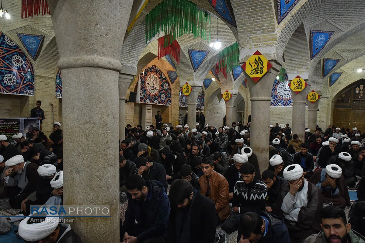 تجمع حوزویان شیراز درپی شهادت سپهبد حاج قاسم سلیمانی