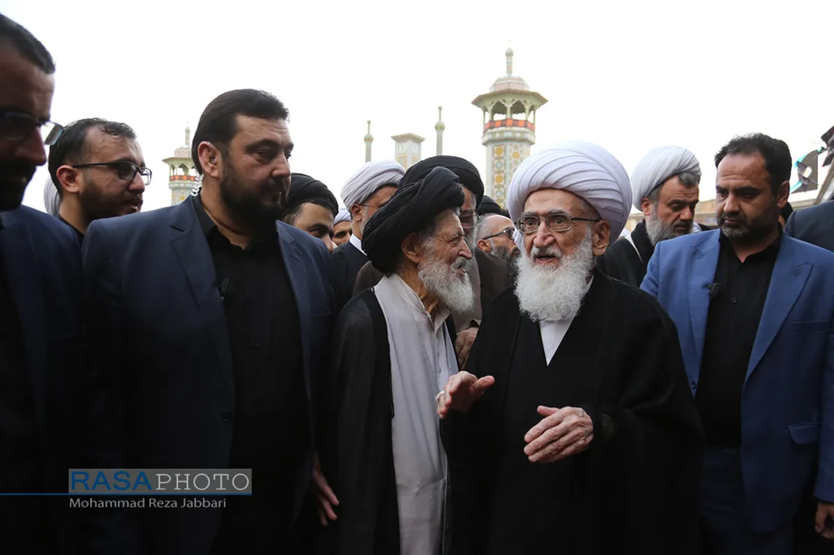 مراسم تشییع آیت الله دریاباری&lrm;&lrm;