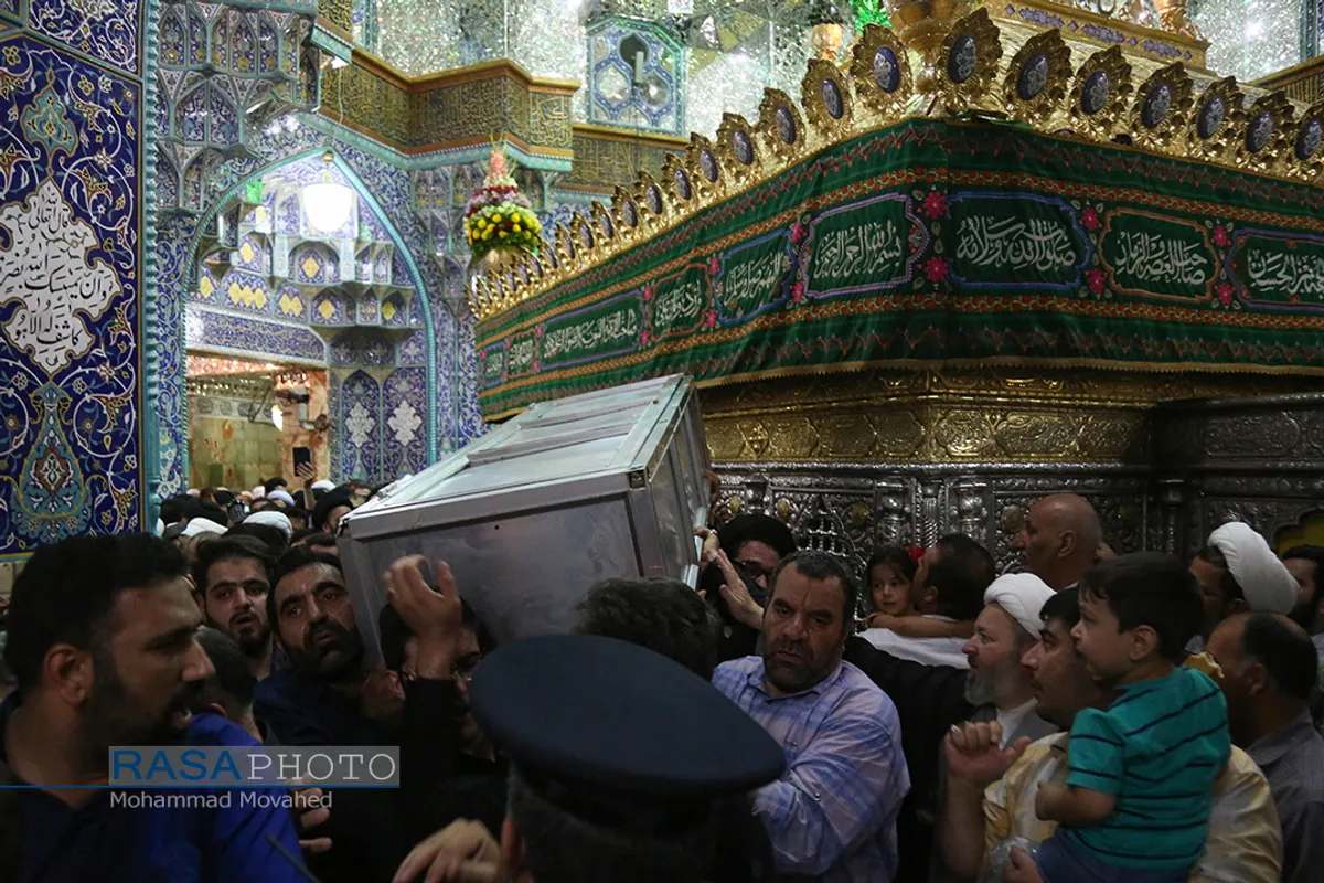 تشییع پیکر آیت الله سید محمد حسینی شاهرودی در قم