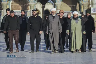 آئین تعویض پرچم مسجد مقدس جمکران در پی شهادت حضرت آیت&zwnj;الله&zwnj;العظمی خامنه&zwnj;ای (قدس&zwnj;سره)
