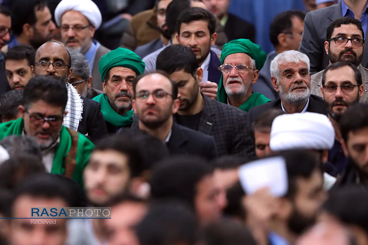 دیدار مداحان اهل&zwnj;بیت علیهم&zwnj;السلام مقام معظم رهبری