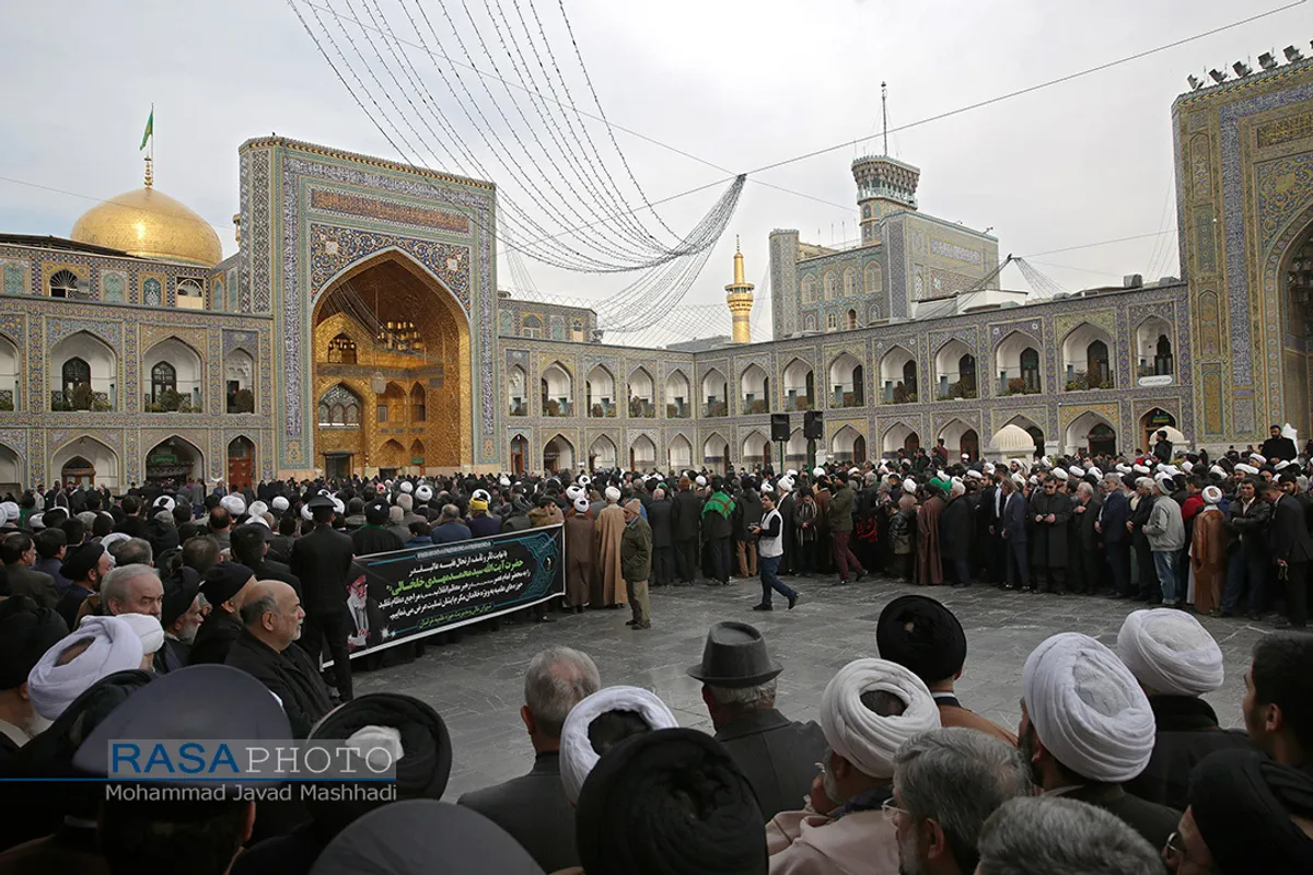 تشییع پیکر آیت&zwnj;الله موسوی خلخالی در مشهد