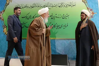 دیدار نخبگان حوزوی و دانشگاهی با حضرت آیت الله جوادی آملی در مشهد