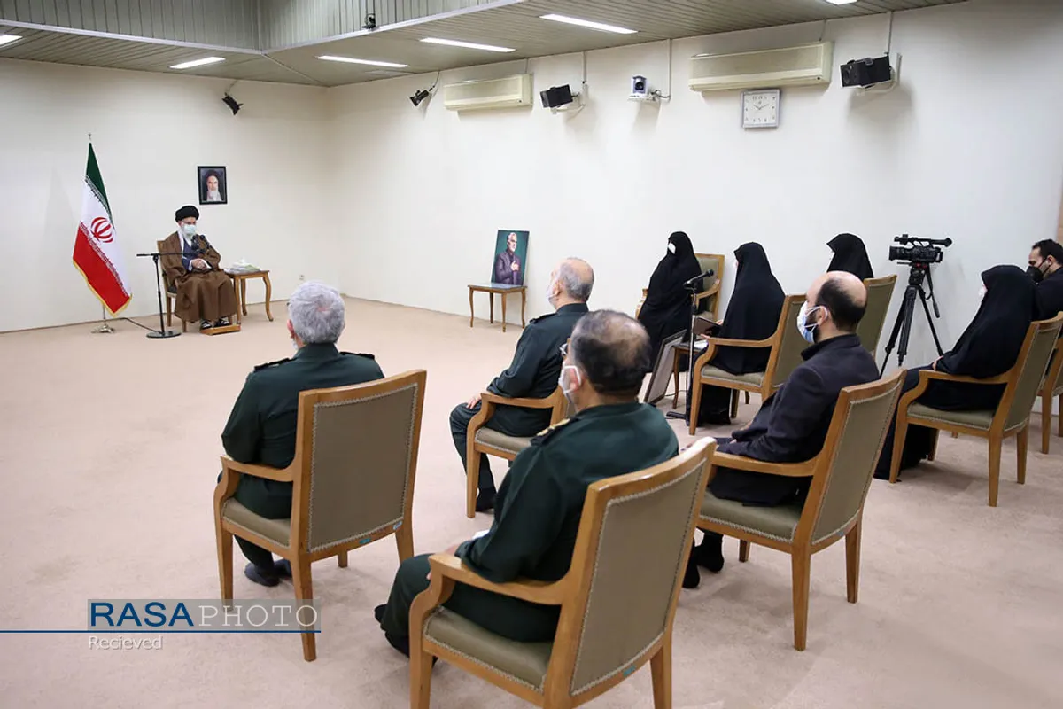 دیدار خانواده شهید سپهبد حاج قاسم سلیمانی با مقام معظم رهبری