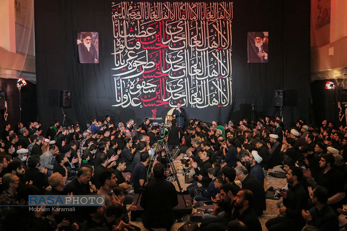 مراسم عزاداری هیئت هنر و رسانه قم
