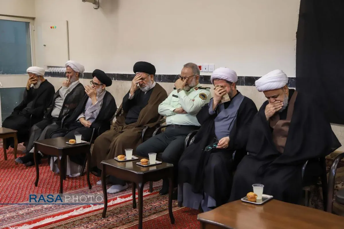 عزاداری روز اربعین حسینی (ع) در بیوت حضرات آیات نوری همدانی و مکارم شیرازی