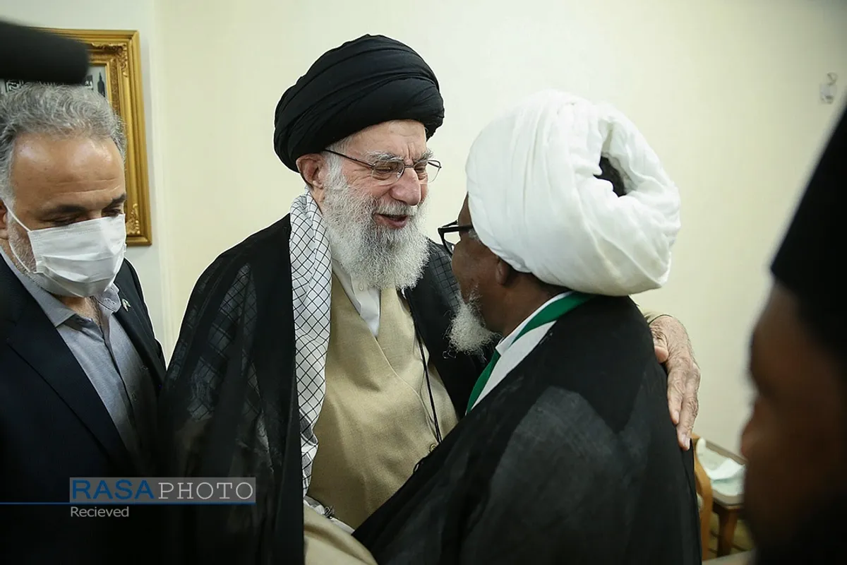 دیدار شیخ ابراهیم زکزکی رهبر جنبش اسلامی نیجریه با مقم معظم رهبری