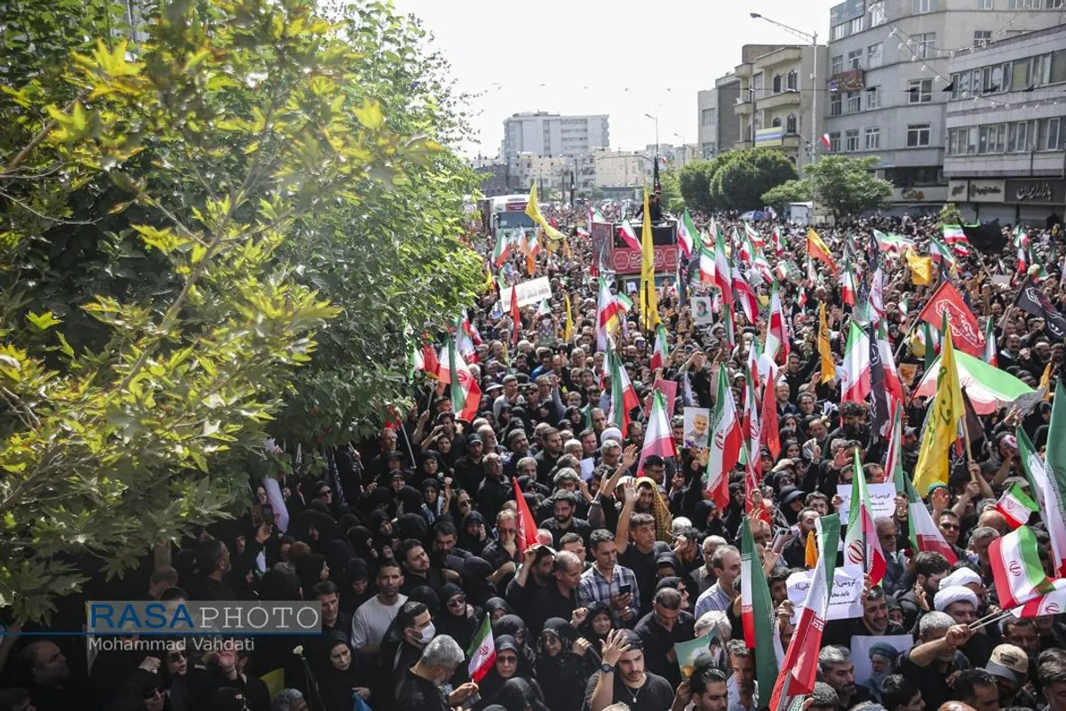 تشییع با شکوه و میلیونی شهدای اقتدار ملی در تهران