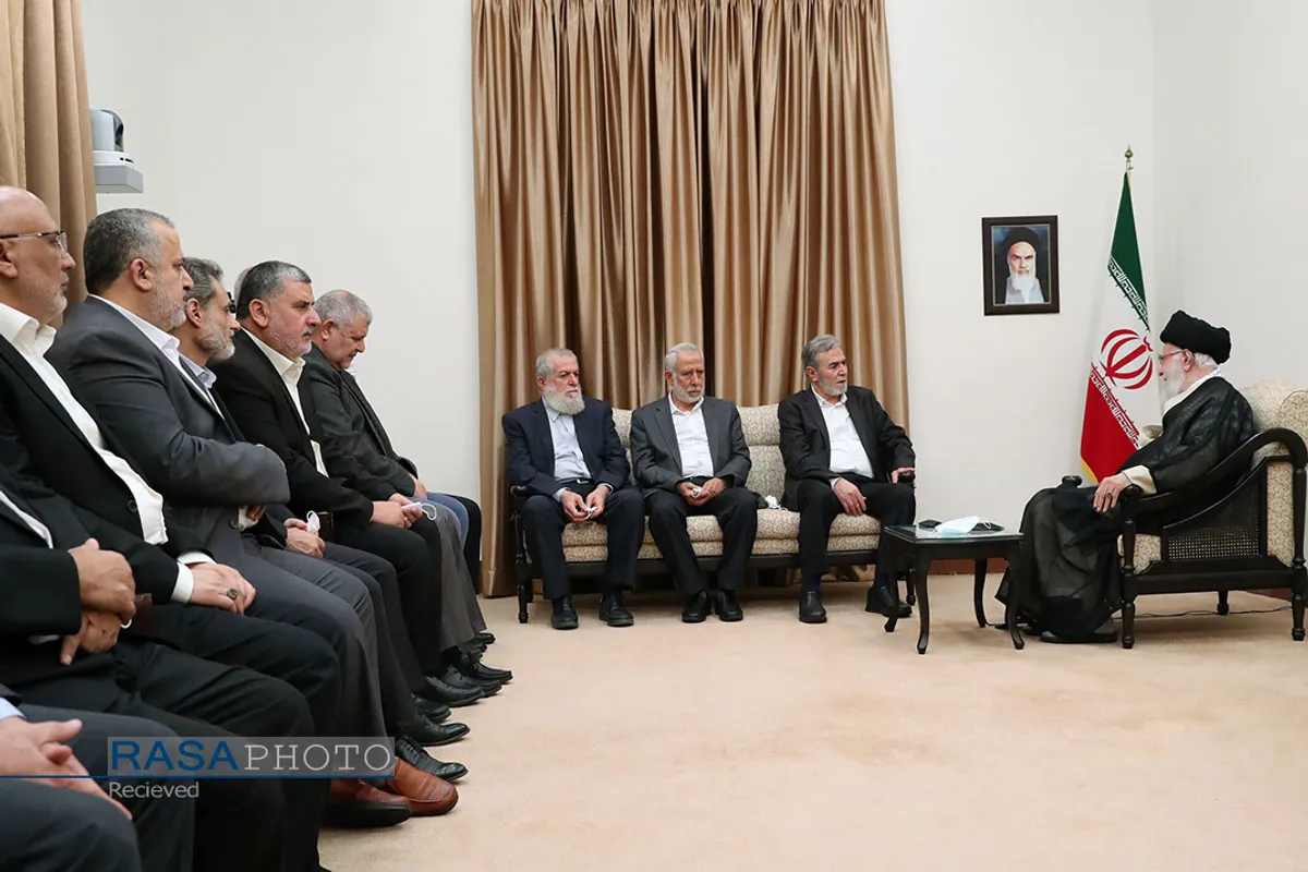 دیدار دبیرکل جنبش جهاد اسلامی فلسطین و هیئت همراه با رهبر انقلاب