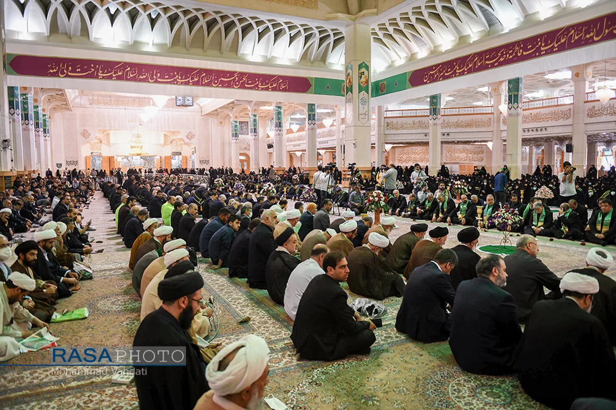 آیین خطبه&zwnj;خوانی آغاز دهه کرامت در حرم حضرت فاطمه معصومه (سلام الله علیها)