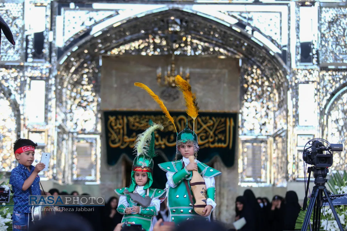 عزاداری روز تاسوعای حسینی در حرم حضرت معصومه (سلام الله  علیها)