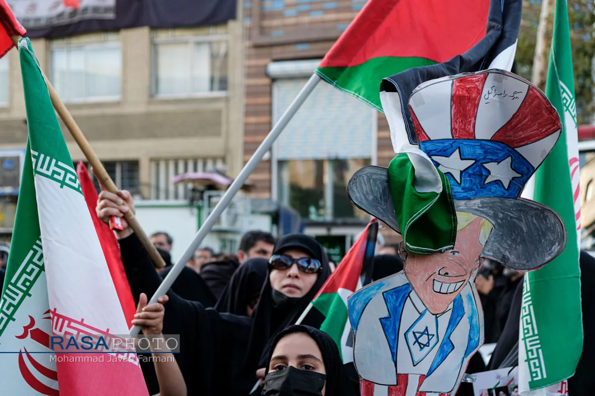تجمع ضد صهیونیستی مردم تهران در میدان فلسطین