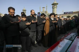 تشییع پبکر ۶ شهید جنگ رمضان در قم