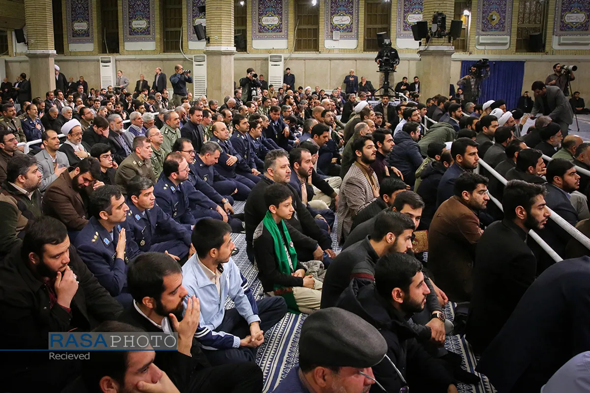 مراسم بزرگداشت آیت&zwnj;الله مؤمن در حسینیه امام خمینی با حضور مقام معظم رهبری