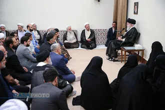 دیدار تولیت جدید، مدیران و از اساتید مدرسه عالی شهید مطهری با رهبر معظم انقلاب