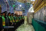 آیین سیاهپوشان ضریح مطهر بانوی کرامت