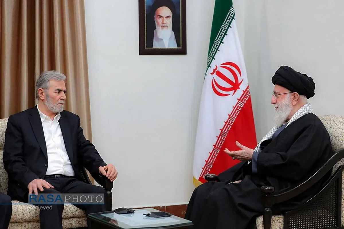 دیدار دبیرکل جنبش جهاد اسلامی فلسطین و هیئت همراه با رهبر انقلاب