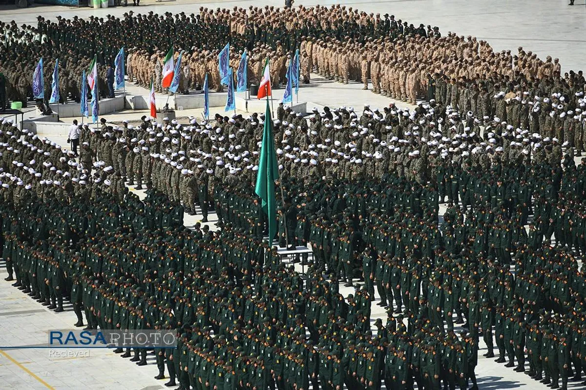 صبحگاه مشترک نیروی&zwnj;های مسلح در مسجد مقدس جمکران